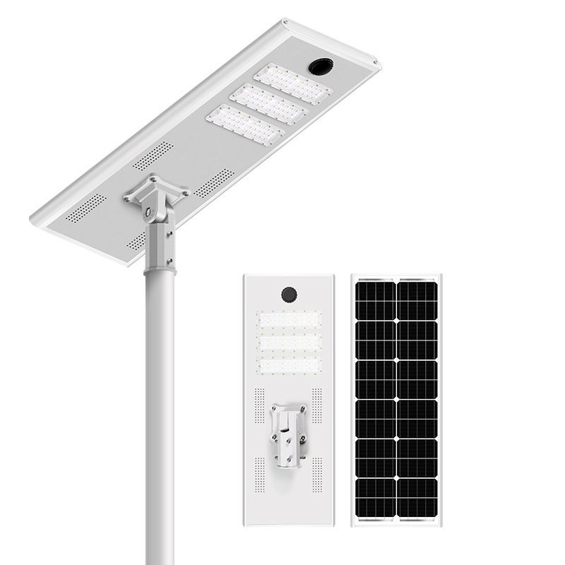 Luz Solar todo en uno luz de calle solar de aleación de aluminio al aire libre impermeable nueva lámpara de iluminación de carretera rural luz exterior Item Picture