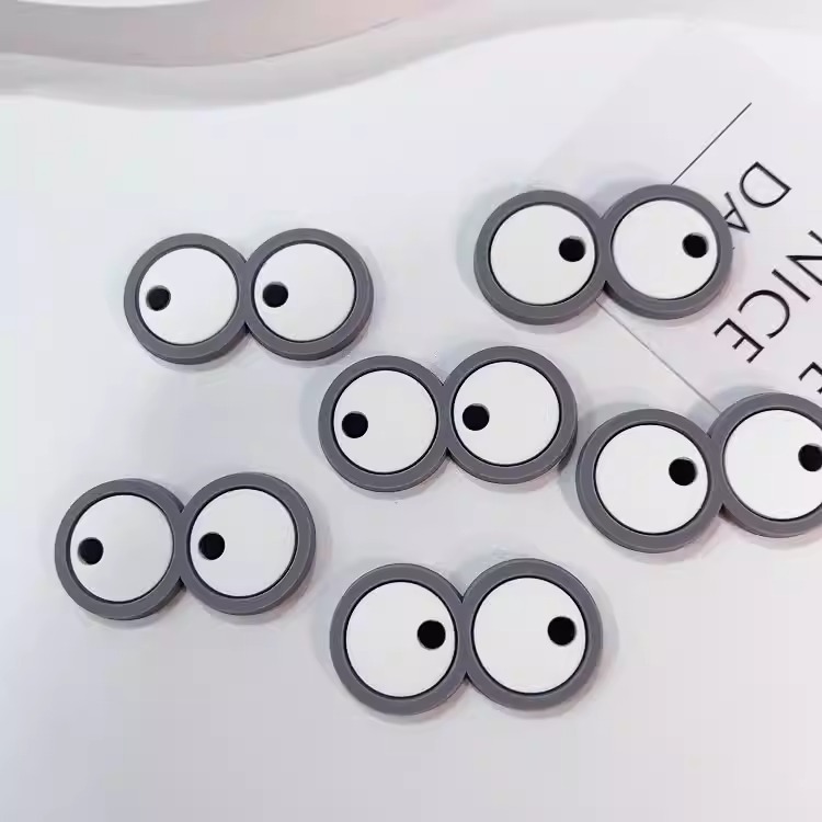 DIY accessories Soft glue eye piercing shoes flower shoe buckle mobile phone case refrigerator water cup Driving license patch hair accessories hair rope decoration creative personality full figure