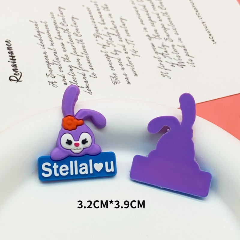 Cute cartoon letter small animal soft patch DIY mobile phone case Hairpin hair rope shoe buckle accessories Essential diy accessories creative personality decorative accessories details Picture