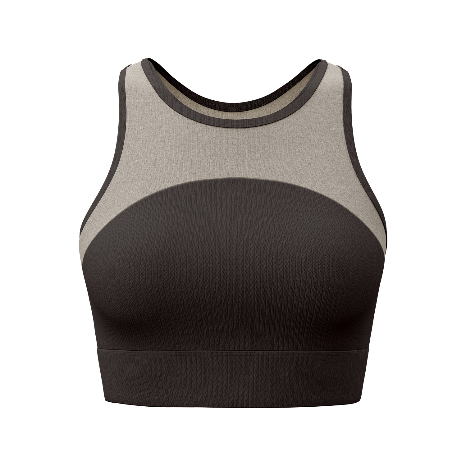 内衣/内衣运动/内衣运动大胸/瑜伽服女露背性感/瑜伽长袖露背上衣白底实物图