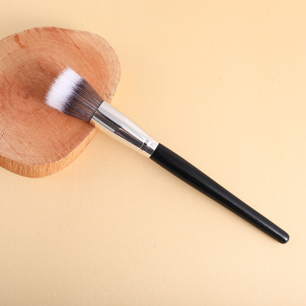 Dot Color, dot color brush, blush makeup brush, double-layer fine light peak, flat head, smudge, large and small sizes, set brush bag
