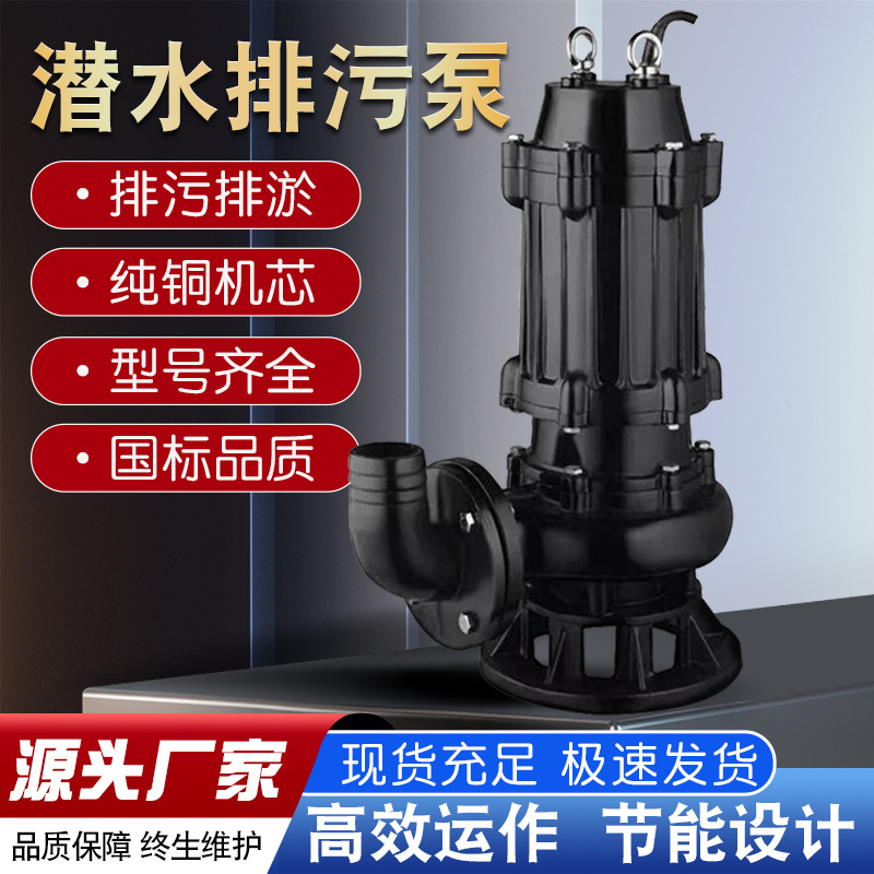 WQ大流量电动工程潜水泵 轴流泵设计 无堵塞抽水泵 废液污水处理专用 水泵高效处理大流量污水