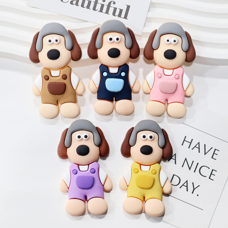 Master dog large storage box Cream soft patch DIY accessories mobile phone case accessories Shoe buckle water cup decoration refrigerator magnet DIY creative accessories full figure