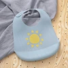 Children's silicone bibs, baby three-dimensional rice bags, infant waterproof and non-washable bibs, super soft saliva bags, saliva wipes wholesale. Soft and tender touch, waterproof design, three-dimensional shape bibs, bibs, saliva wipes, essential items for baby meals details Picture