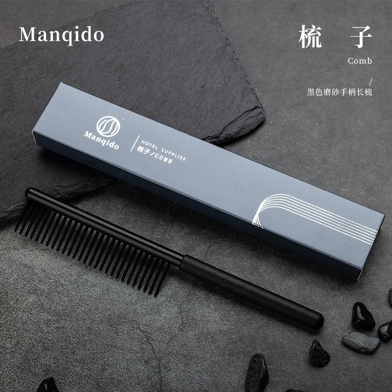 Hotel, guesthouse and homestay special disposable comb, straw head comb, small wooden comb, card box bag toiletries set, eco-friendly portable travel toiletries set
