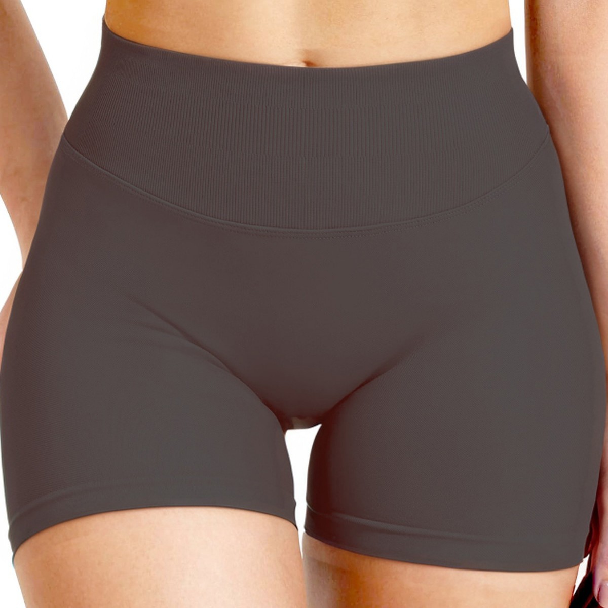 New cross-border European and American high-waisted fitness tight shorts, sexy peach-shaped buttocks lifting buttocks, yoga quick-drying pants, shaping pants, sports and fitness equipment details Picture