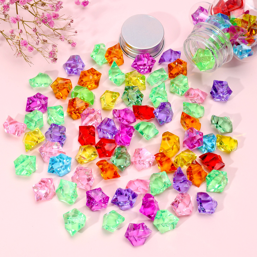 Handicrafts, wooden music box, peace button, golden bean, small bottle, acrylic simulation gemstone, crystal can, prize, collection toy details Picture