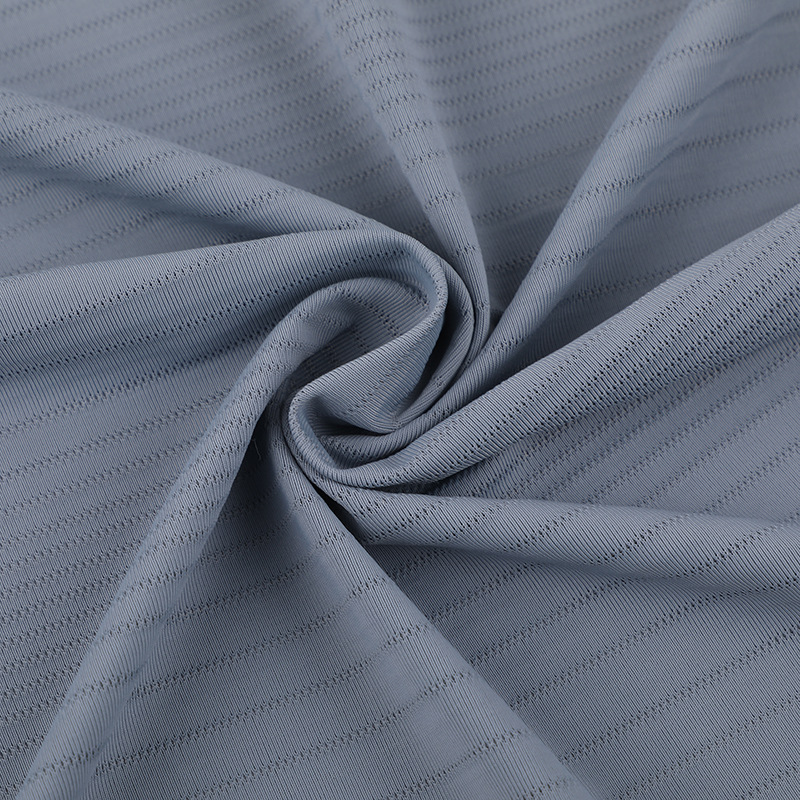 Sun protection ice silk fabric 170g nylon high-elasticity breathable sports T-shirt fabric Cool feeling jacquard knitted nylon 84 spandex 16 suitable top, yoga sportswear casual wear (factory stock) Specification image