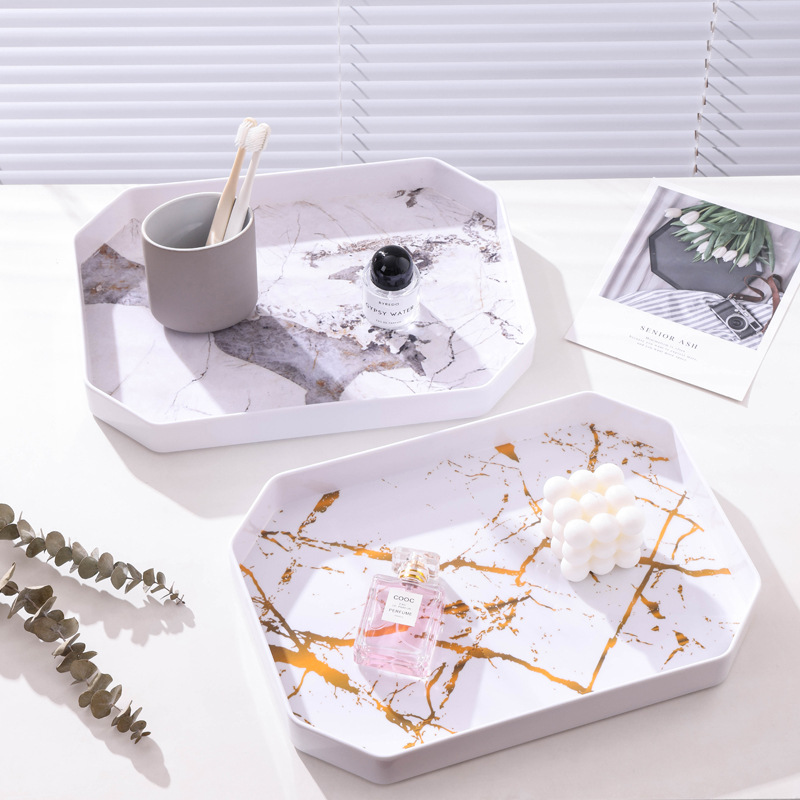 美耐皿密胺仿瓷餐具 长方形纯色加厚托盘 快餐盘茶盘蛋糕盘 加工定制服务跨境外贸密胺材质创意简约ins风轻奢家用客厅多边形