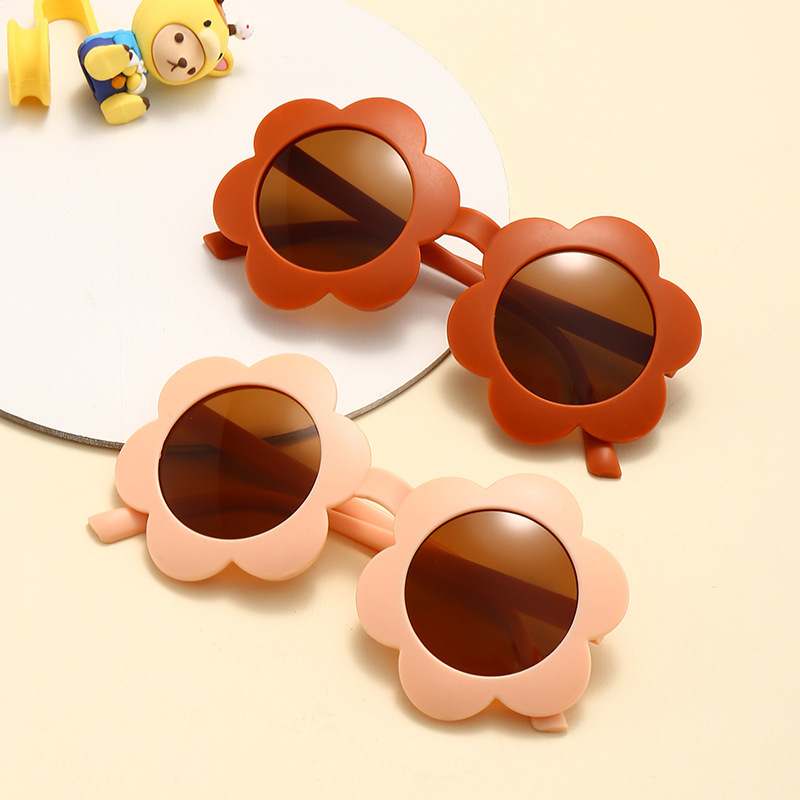 厂家直销儿童太阳花墨镜多色时尚新款宝宝太阳镜防紫外线欧美潮跨境眼镜详情图1