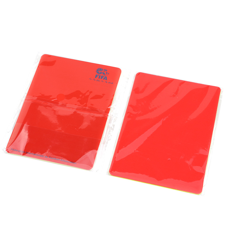 Special football referee red and yellow card set for the chief referee to record and make decisions, with pencil paper cover, integrated design for yellow and red cards, and a paper cutter as a gift Item Picture