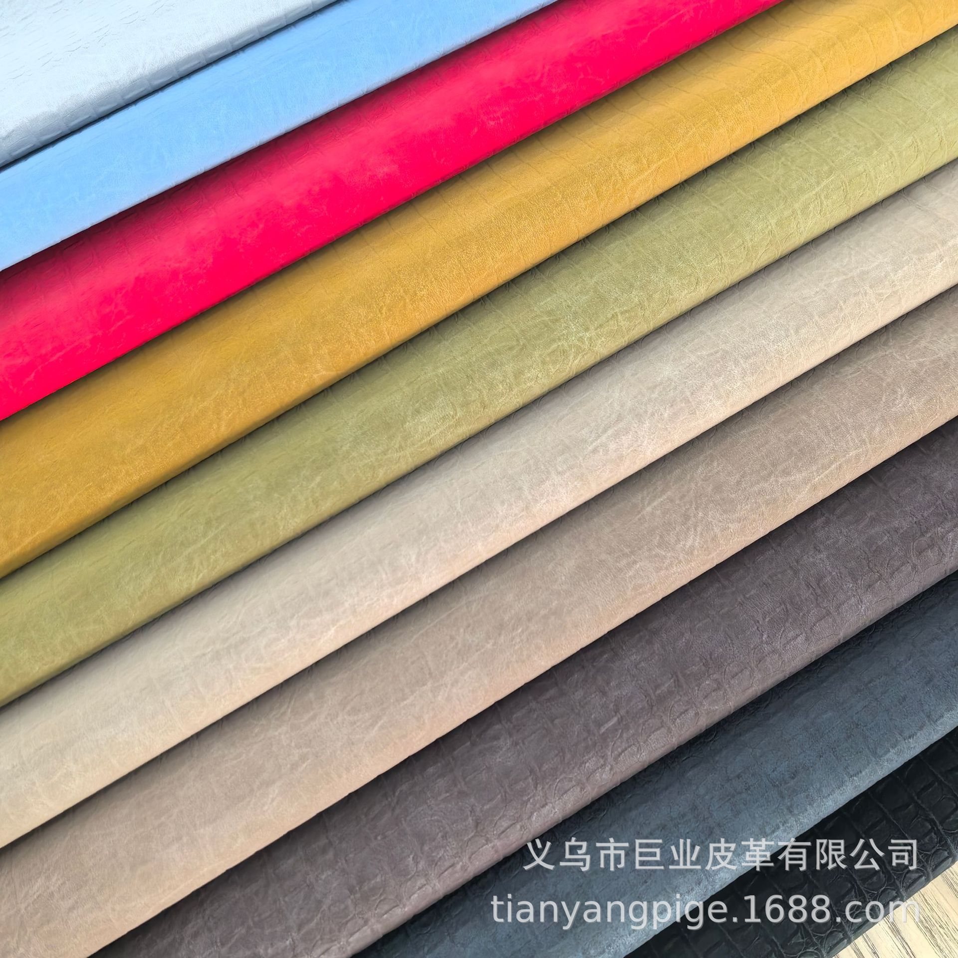 Velvet Crocodile Pu Environmental Protection Leather Faux Leather Texture Luggage Sofa Leather Materials Shoes Clothing Sports Goods Special Advanced Home Decoration Fabric Application Scenario
