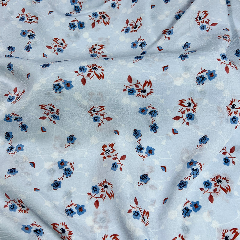 Premium plain weave, one-piece wrinkled printed dress, casual pants, women's beach series, floral fabric accessories, fabric, textile tie-dyed printed fabric details Picture