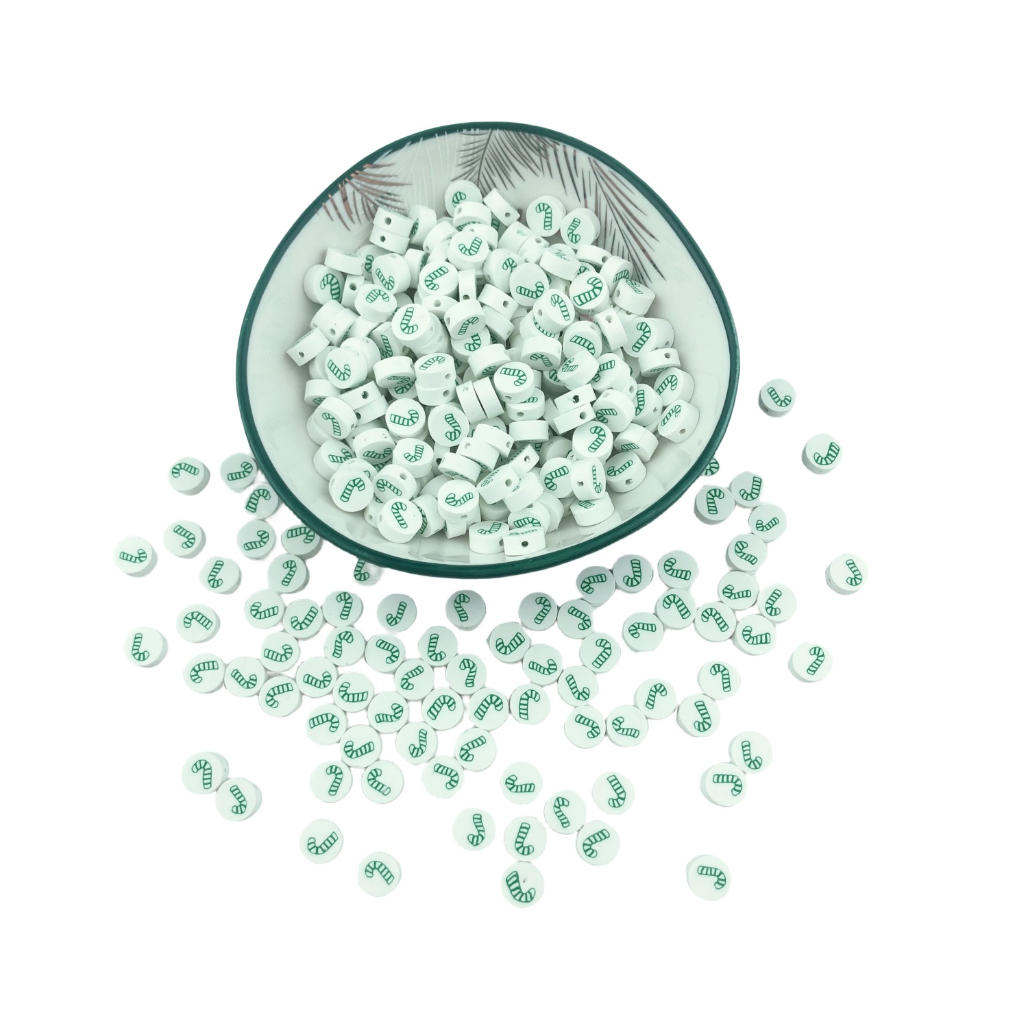 Factory Direct Sales Cross-Border New Children's Diy Jewelry Accessories Christmas Polymer Clay Beads 10Mm Hole Set Creative Hand-Made Polymer Clay Beads Diy Jewelry Materials Application Scenario