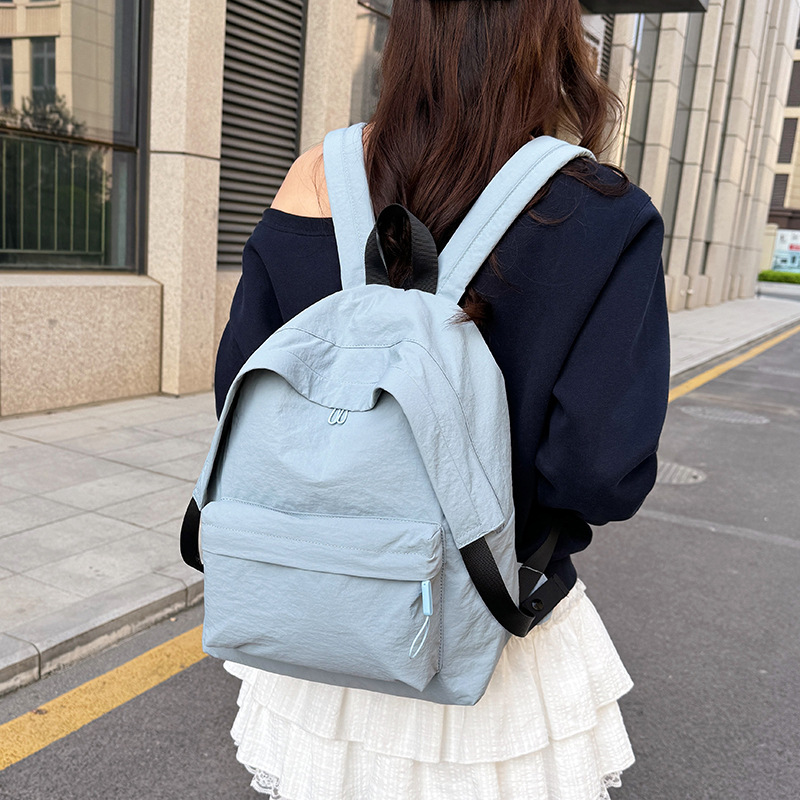 潮牌小众设计感休闲背包男女百搭便携户外运动高颜值双肩包箱包皮具