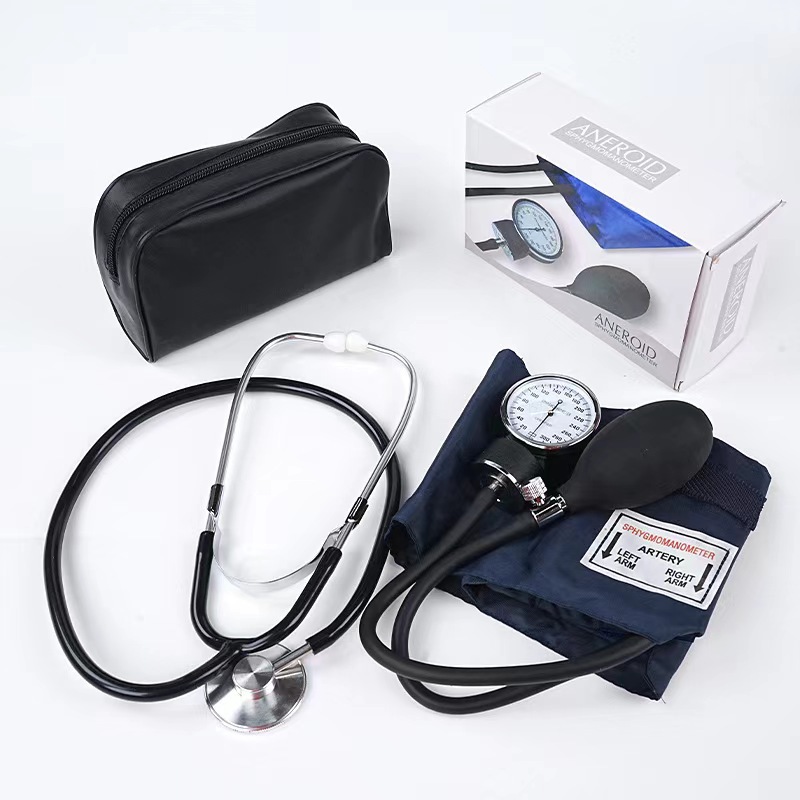 新款家用双管手动血压表 带听诊器 Manual stethoscope 高精度测量 便携式个人护理电器