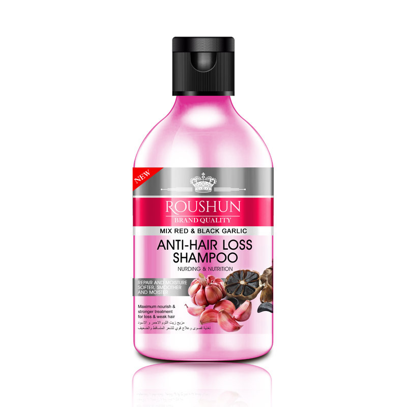 ROUSHUN蒜头洗发水 Garlic shampoo 跨境批发 深层清洁滋养头发 洗发水滋润修护