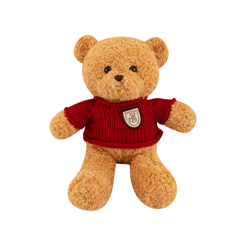 Cute bear dolls, peach plush clothes, teddy bear plush toys, teddy figurines, throw pillows, wholesale plush dolls, companion gifts Item Picture