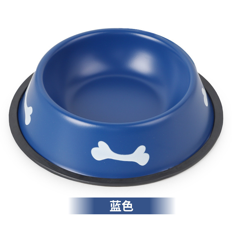 Pet supplies: Stainless steel dog bowls, cat bowls, rubber bottom, anti-slip and anti-knock, dog food bowls, cat water bowls, durable tableware, specially designed for dogs Application Scenario