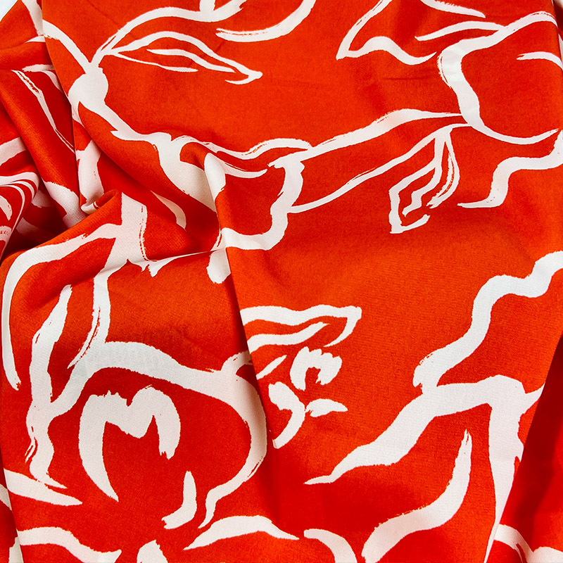 Plain satin printed casual dress, beach fabric, matte, twill, high-density non-breathable decorative fabric, textile tie-dyed fabric, printed leather tie-dyed fabric Specification image