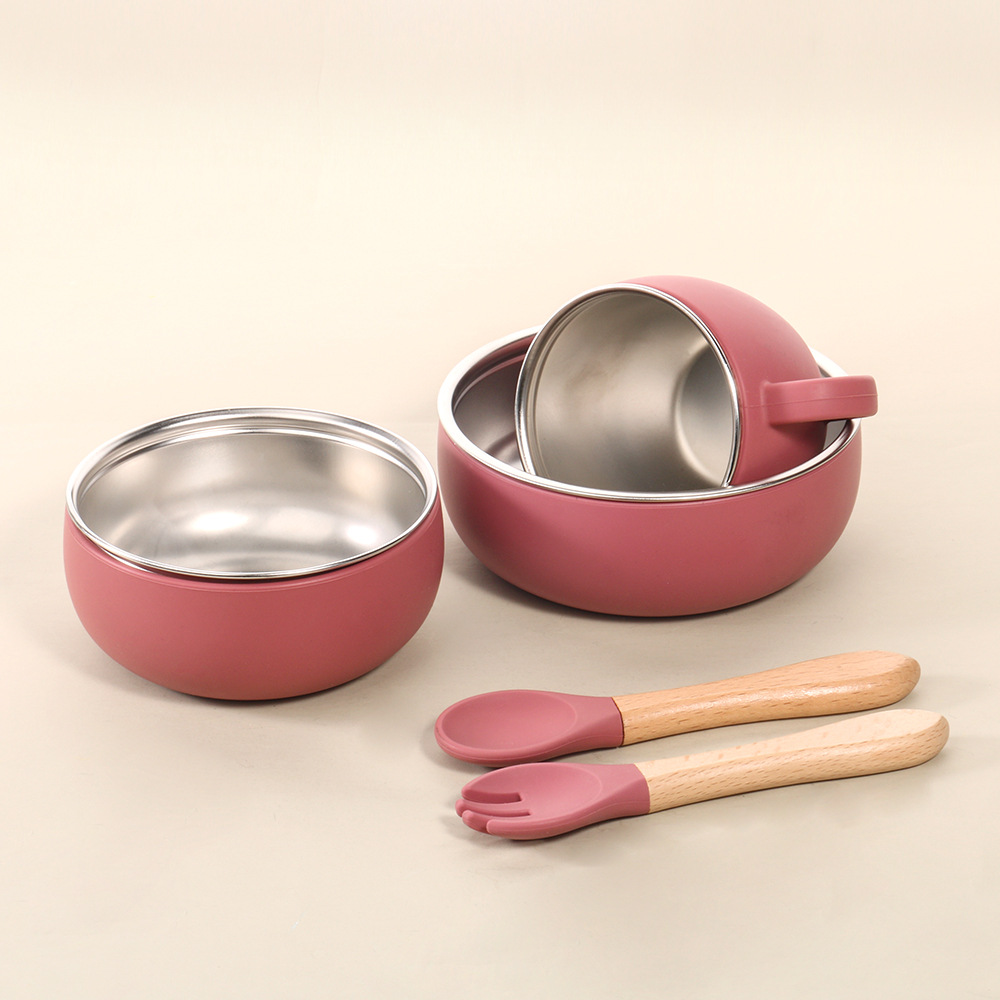 硅胶餐盘/餐具套装硅胶/硅胶餐具/宝宝餐具/玩具产品图