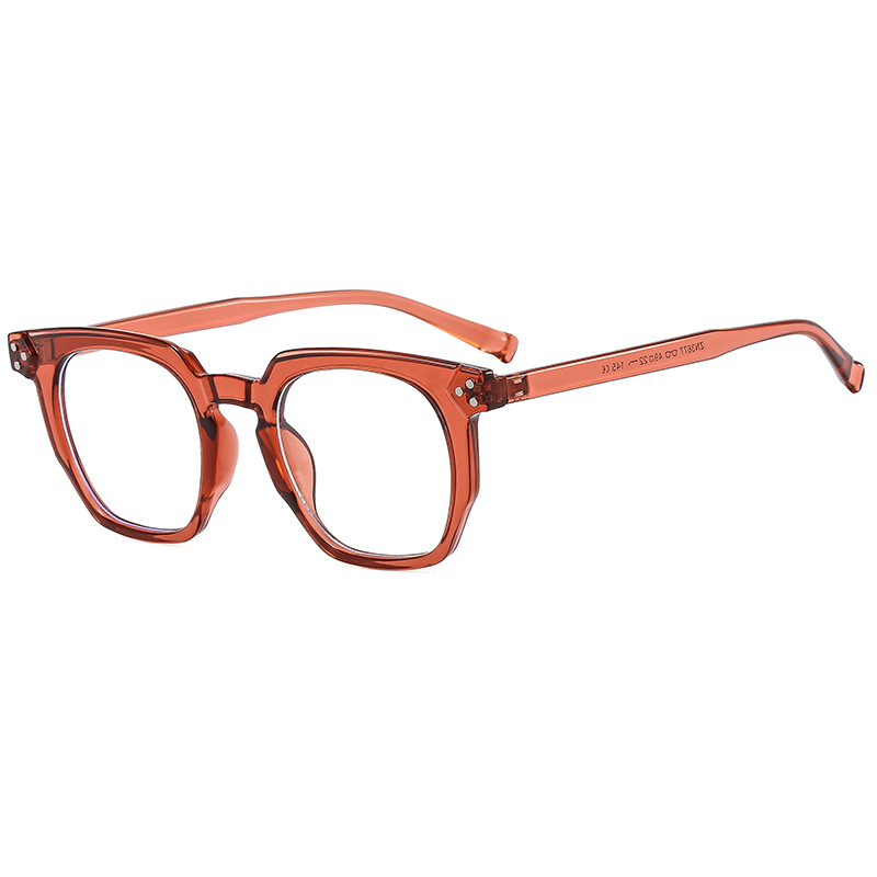 Fashionable Korean-style transparent Instagram-worthy plain light glasses, anti-blue light student computer glasses, can be paired with myopia optical glasses frames Specification image