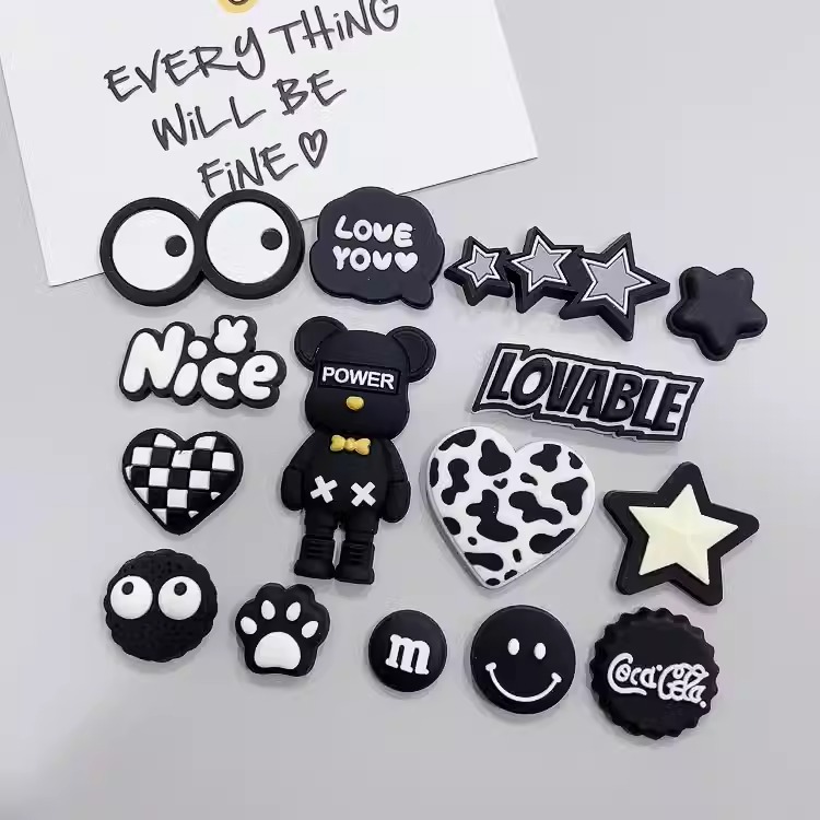 Full body violence bear doll DIY patch soft glue accessories Bear Cave slippers mobile phone shell storage accessories DIY accessories creative dress up small items full figure