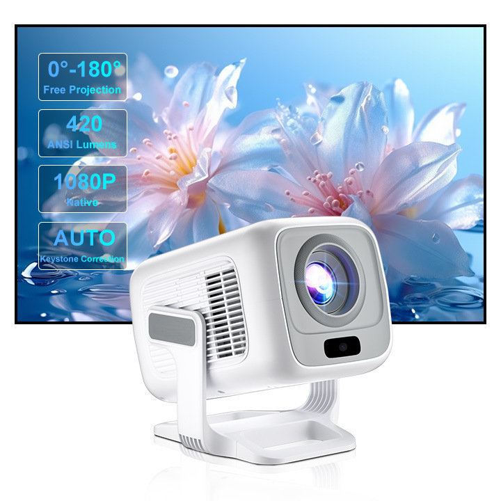 Cross-Border X3aq Android 11.0 High-Definition 1080P Portable Projector For Home Bedroom, Wall-Mounted Mobile Projector