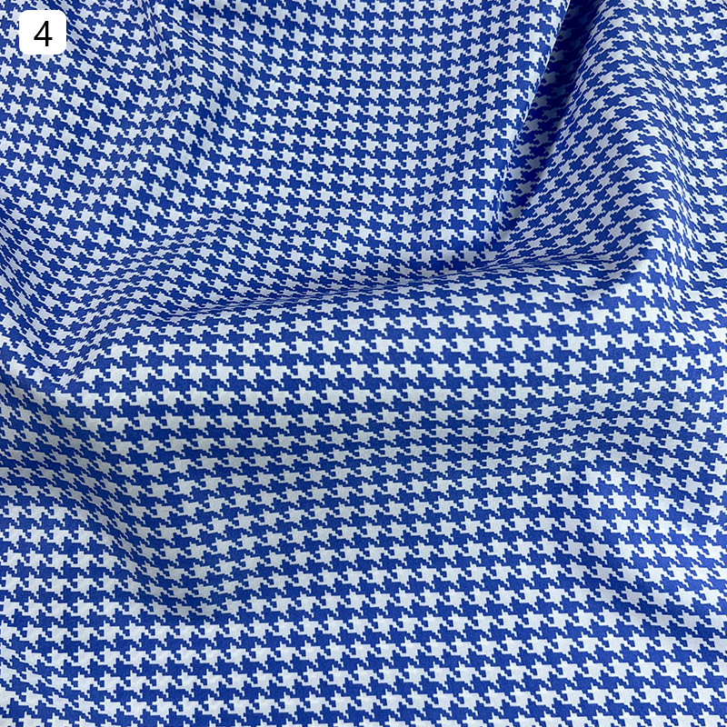 Thousand-bird pattern four-sided elastic printed dress fabric, for export clothing, T-shirts, bags and accessories, textile knitting and other knitted fabrics Item Picture