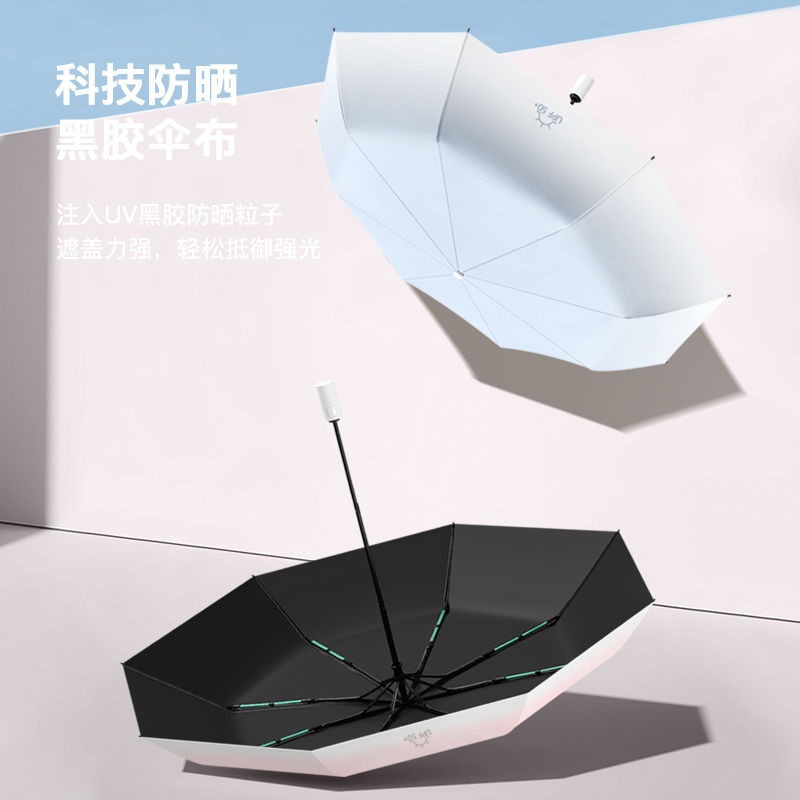 Umbrella for both men and women, automatic gradient color, UV protection, sunshade, rainproof, portable for both sunny and rainy days, windproof. Wholesale of daily necessities Application Scenario