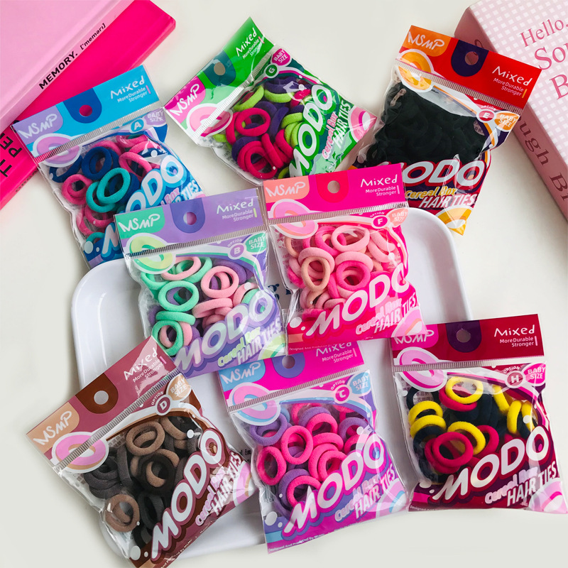 New children's cute jelly-colored rubber band baby hair band that won't damage hair, towel band, high-elasticity hair tie headwear Application Scenario