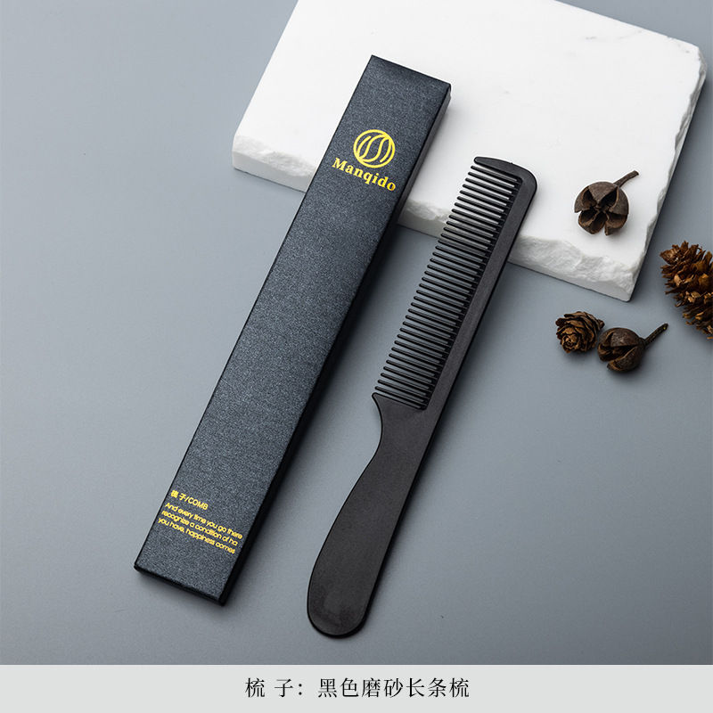 Hotel, guesthouse and homestay special disposable comb, straw head comb, small wooden comb, card box bag toiletries set, eco-friendly portable travel toiletries set Specification image