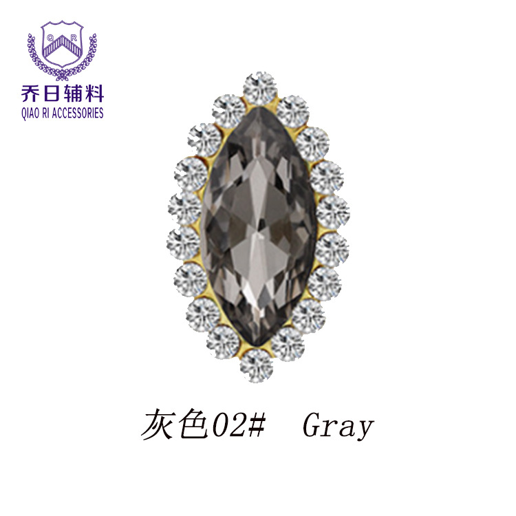 Factory wholesale 4*15 pinhole sunflower glass hand-sewn decorative DIY wedding shoes and accessories materials Specification image