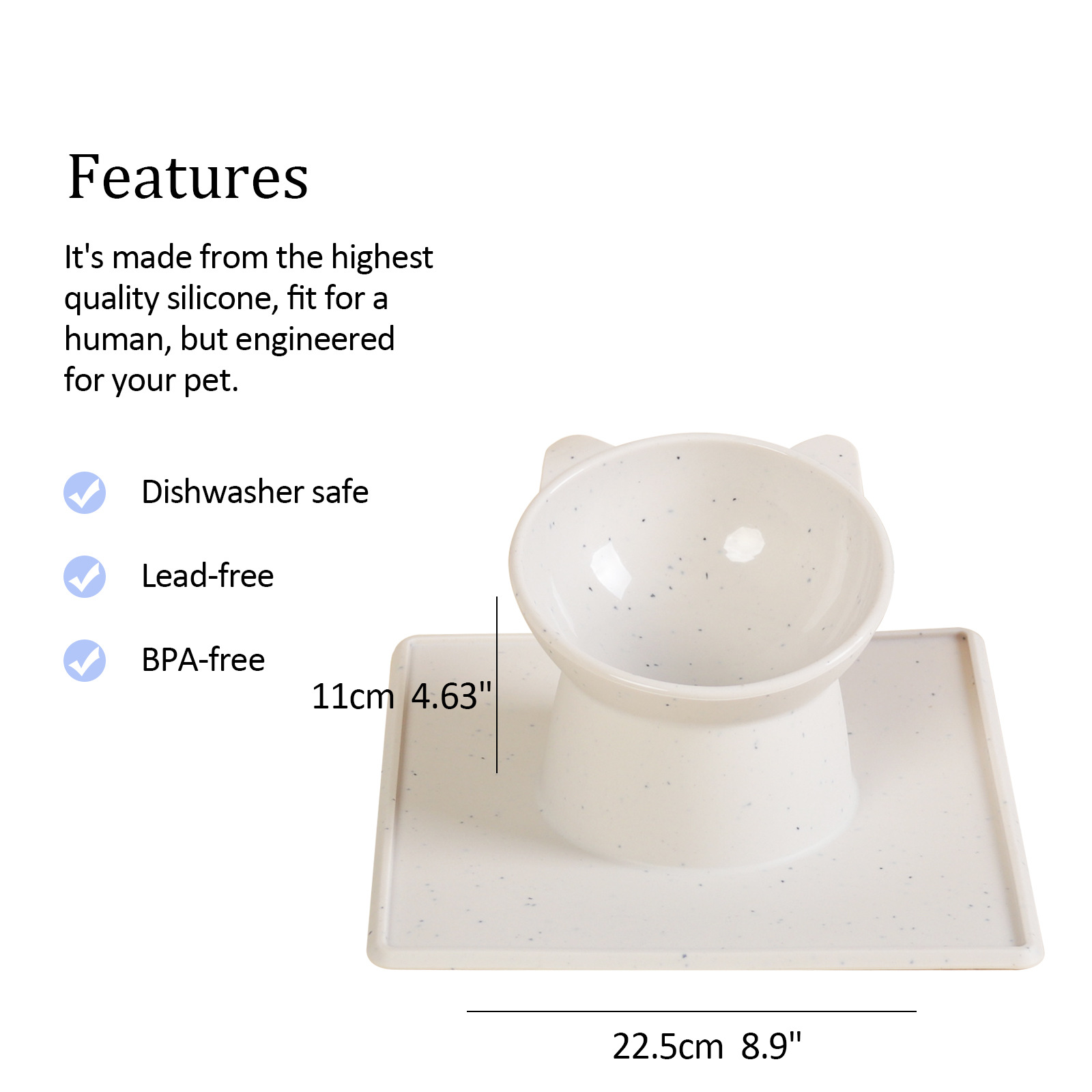 Cross-border pet supplies for Dogs and cats Silicone portable feeding bowl Food bowl Water bowl Cat dog food Cat food tray food wholesale safe and durable feeding supplies details Picture