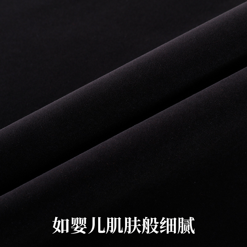 绒布自粘不干胶植绒布礼盒首饰盒内衬背胶加密长毛绒单面绒面料详情图3