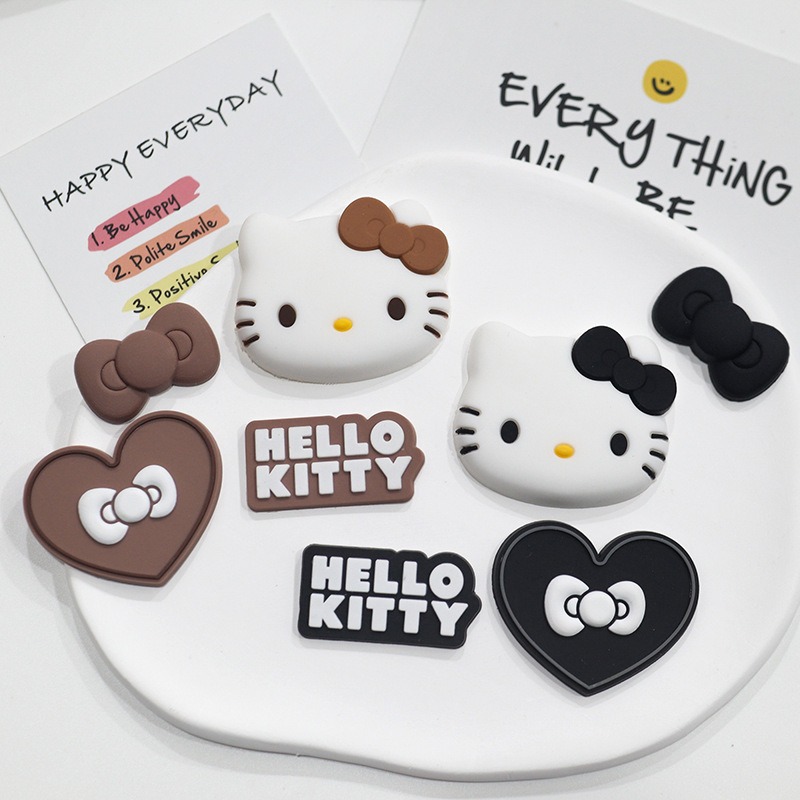 Pink large KT Cathead 3D soft glue DIY mobile phone case water cup decorative accessories storage box slipper buckle accessories Creative diy decorative accessories patch Application Scenario