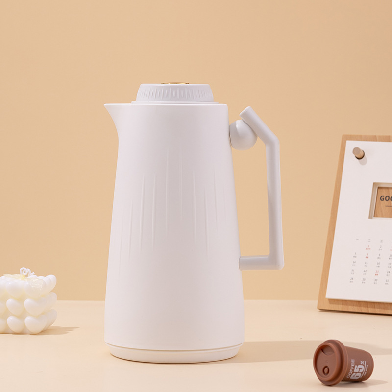 Cross-border large-capacity gold-cap vacuum insulated kettle, glass inner liner, household insulated flask wholesale, commercial coffee kettle, high-quality insulated water kettle, long-lasting insulated flask details Picture