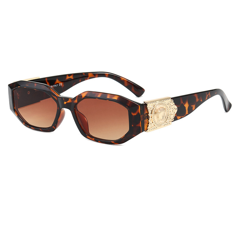 New cross-border small-frame sunglasses with a human head design, personalized and irregular, fashionable European and American men's and women's sunglasses, UV protection and eye protection Specification image