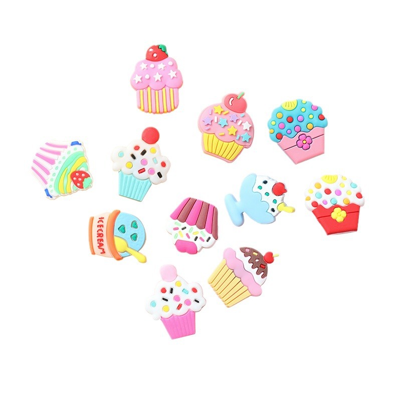 Linda tendencia flor crocs zapatos hebillas DIY accesorios accesorios PVC soft adhesivo parches personalizados al por mayor zapatillas frescas zapatos hebillas accesorios con más diversión Item Picture