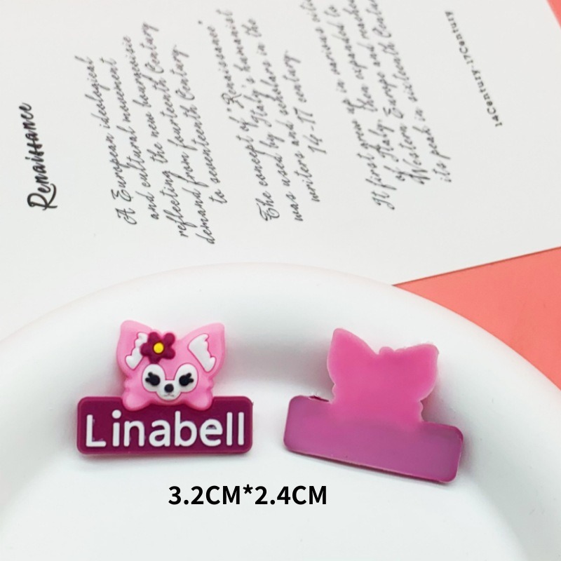 Cute cartoon letter small animal soft patch DIY mobile phone case Hairpin hair rope shoe buckle accessories Essential diy accessories creative personality decorative accessories Application Scenario