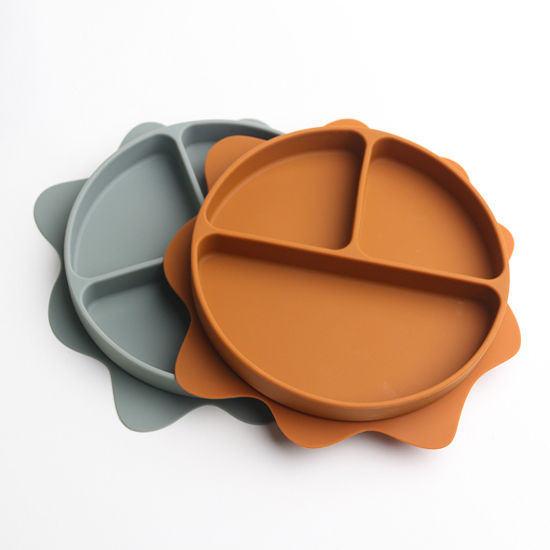 Cross-Border New Children's Plate Feeding Tableware Baby Eating Training Supplies Baby Silicone Plate Complementary Food Bowl Wholesale Concessions Safe And Durable Easy To Clean Application Scenario
