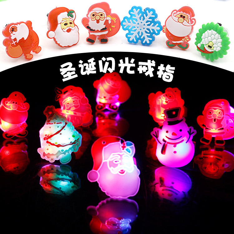 Halloween special PVC soft glue skull LED flash light ring pumpkin glow-in-the dark bracelet children's toy thriller fun ring gift details Picture