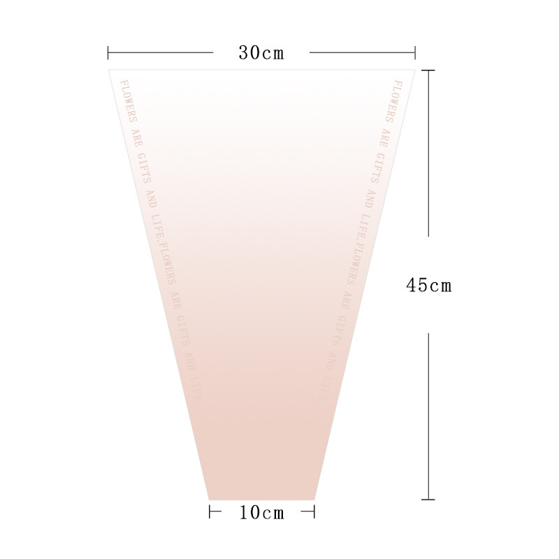Gradient multi-pack flower bouquet packaging bags, carnation rose fresh flower gift boxes, transparent bags, multi-pack fresh flower packaging products Item Picture
