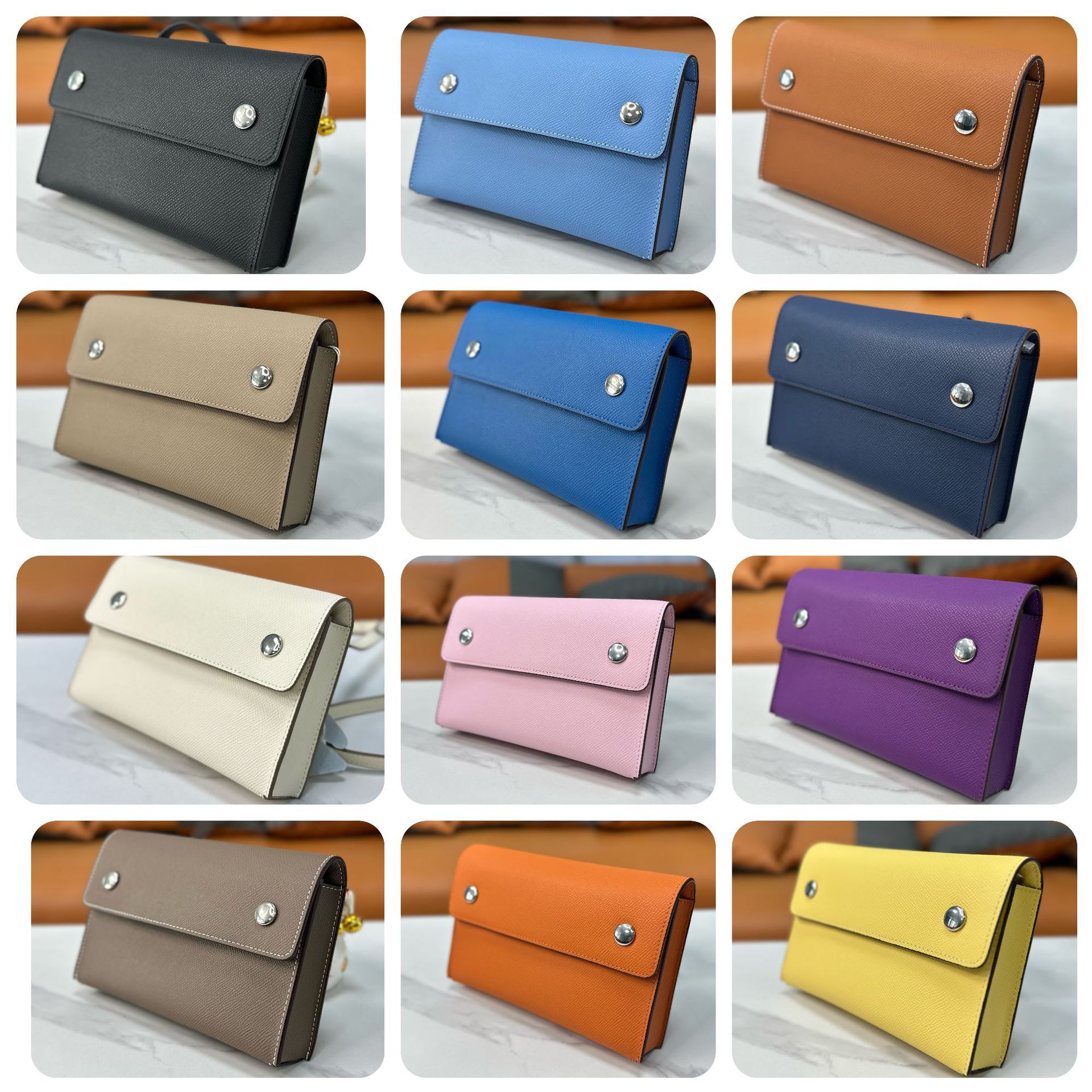 康康真皮迷你零钱包手掌纹牛皮单肩斜挎信封包女男士手拿包小方包箱包皮具