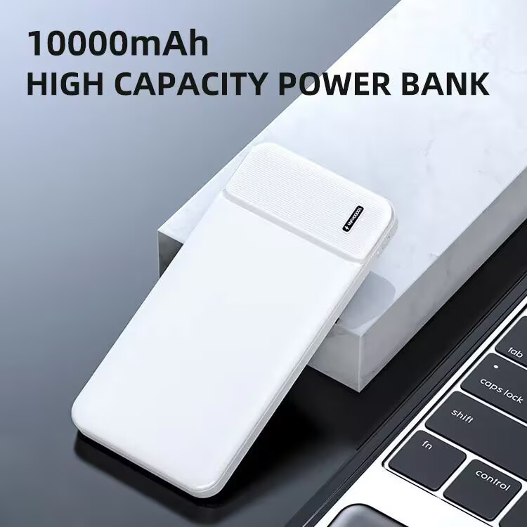 New two-way fast charging 10,000 mah mini ultra-thin power bank, large-capacity portable, suitable for use on planes, digital computer and mobile phone accessories