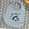 Children's silicone bibs, baby three-dimensional rice bags, infant waterproof and non-washable bibs, super soft saliva bags, saliva wipes wholesale. Soft and tender touch, waterproof design, three-dimensional shape bibs, bibs, saliva wipes, essential items for baby meals Application Scenario
