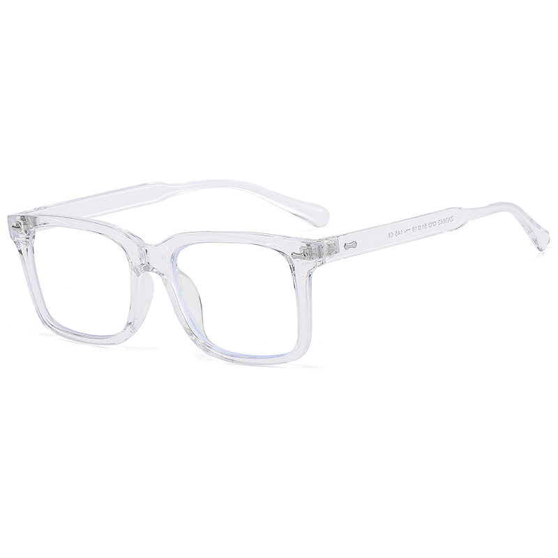 The 2025 new square optical glasses are casual, fashionable and trendy. They are flat light glasses suitable for both men and women for study and work Item Picture