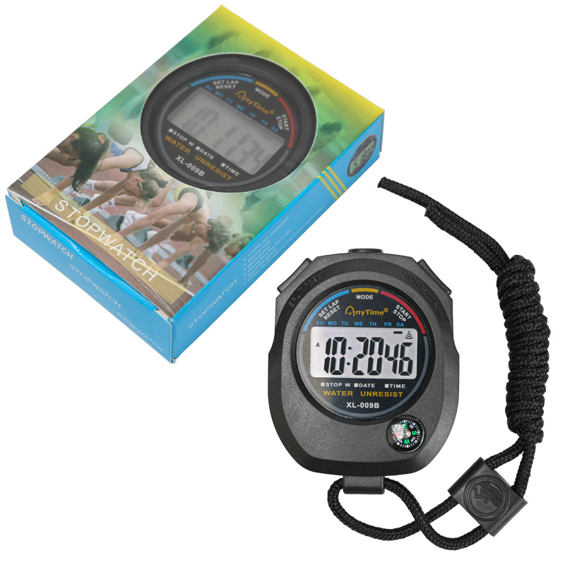 The XL-009B single-row 2-lane electronic stopwatch running counter is a dedicated running watch for track and field competitions with precise counting. It is applicable to other categories details Picture