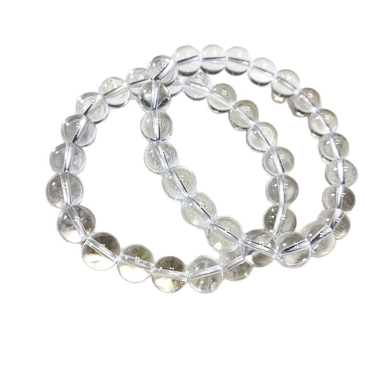 Natural 7A clear cristal pulsera beads single loop DIY accesorios accesorios mujer mano cadena wholesale mano Item Picture