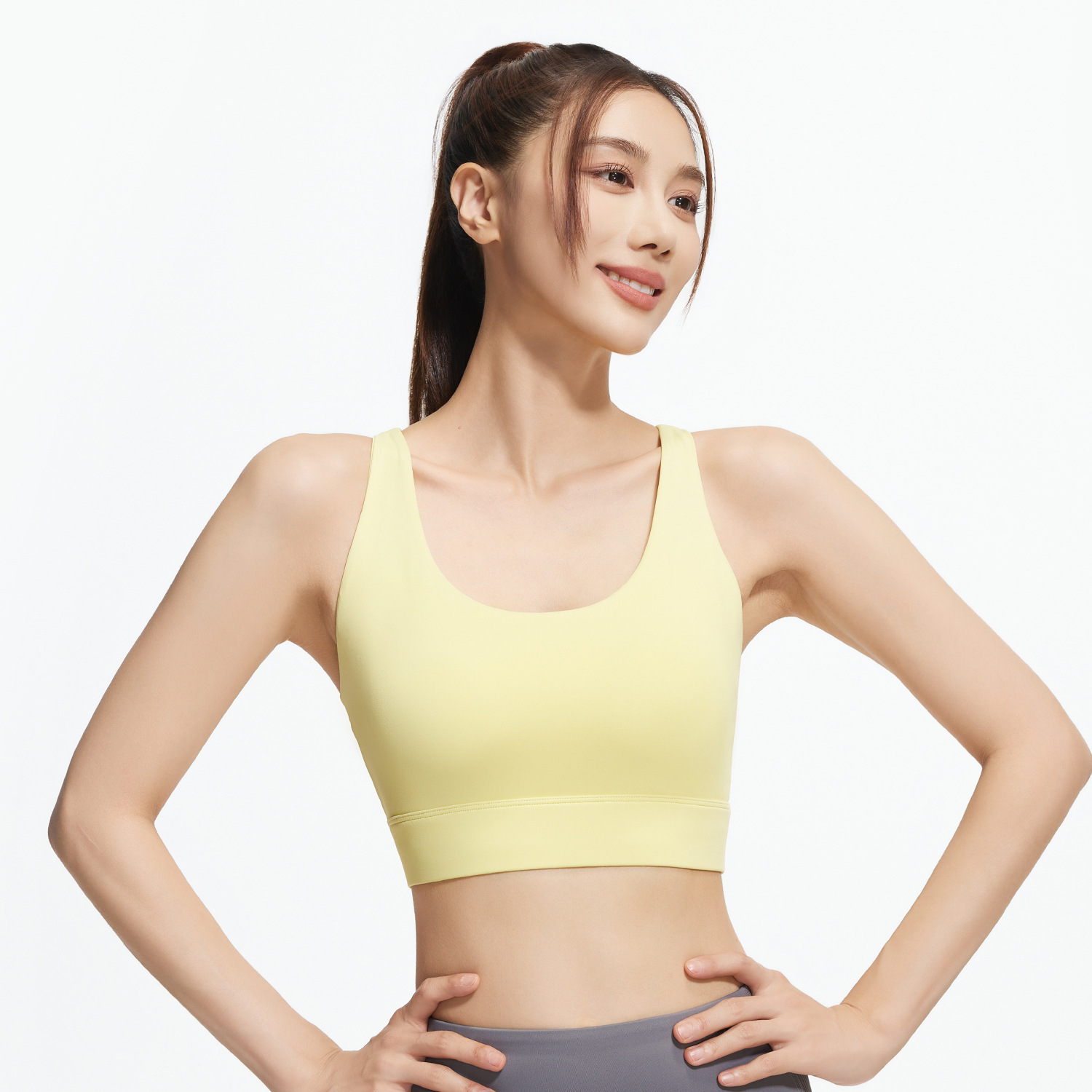 New backless cross sports bra for women, summer backless shock-absorbing, gathering fitness yoga sports underwear, comfortable and breathable for outdoor running details Picture